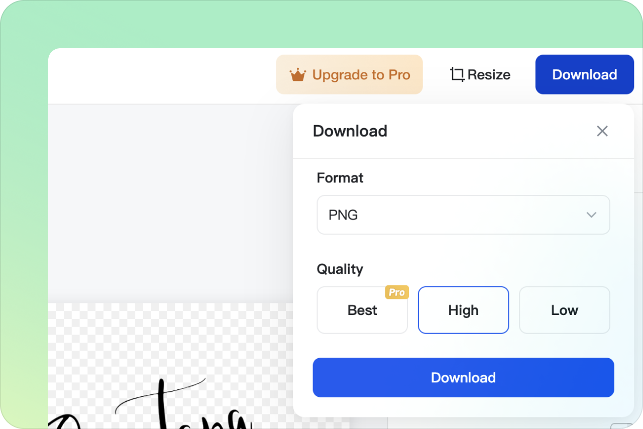 Step 3: Download Your Signature Step 3: Download Your Signature