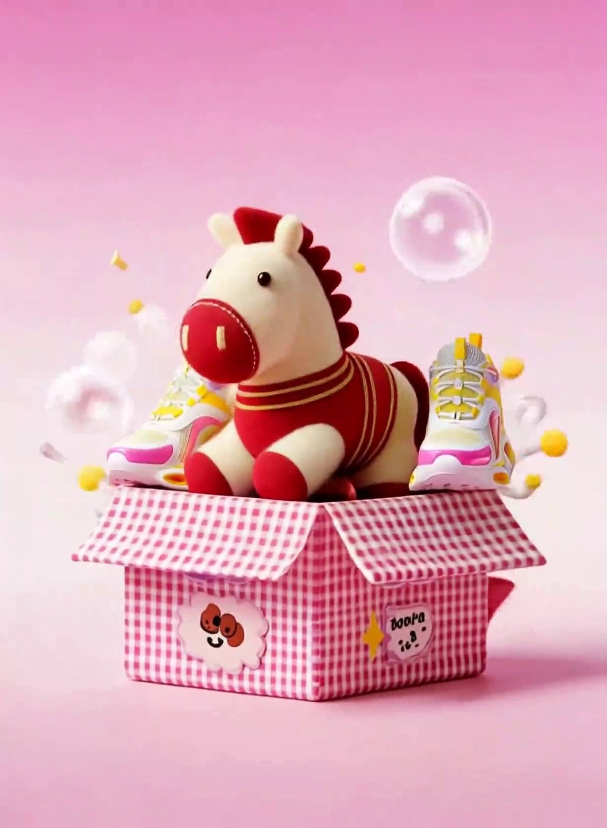 Cartoon-Style Unboxing Product Ad
