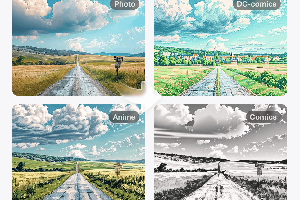 Convert Landscapes into Cartoon-Style Images Convert Landscapes into Cartoon-Style Images