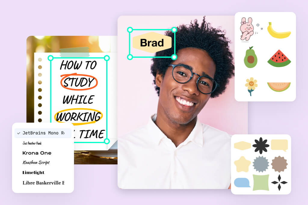 Markup Photos with Custom Stickers, Labels, and Text Markup Photos with Custom Stickers, Labels, and Text