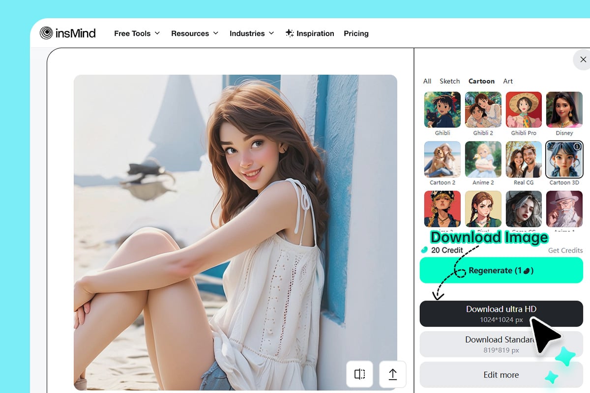 Preview, adjust, and download Preview, adjust, and download