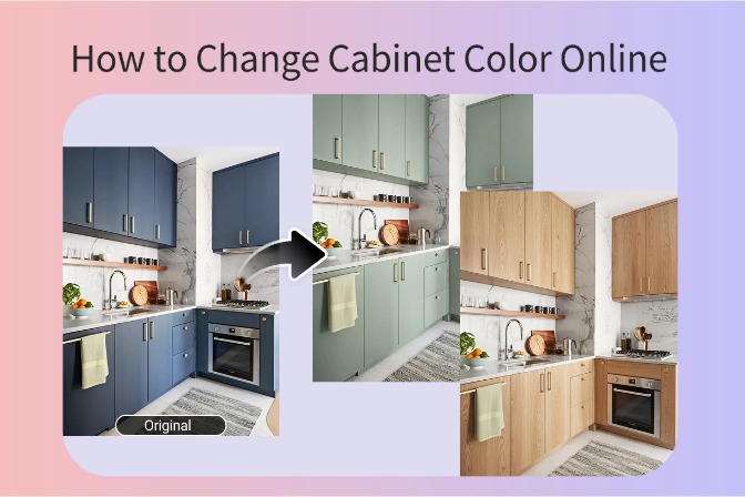How to Change Cabinet Color Using AI: A Smarter Way to Visualize Your Kitchen Makeover.