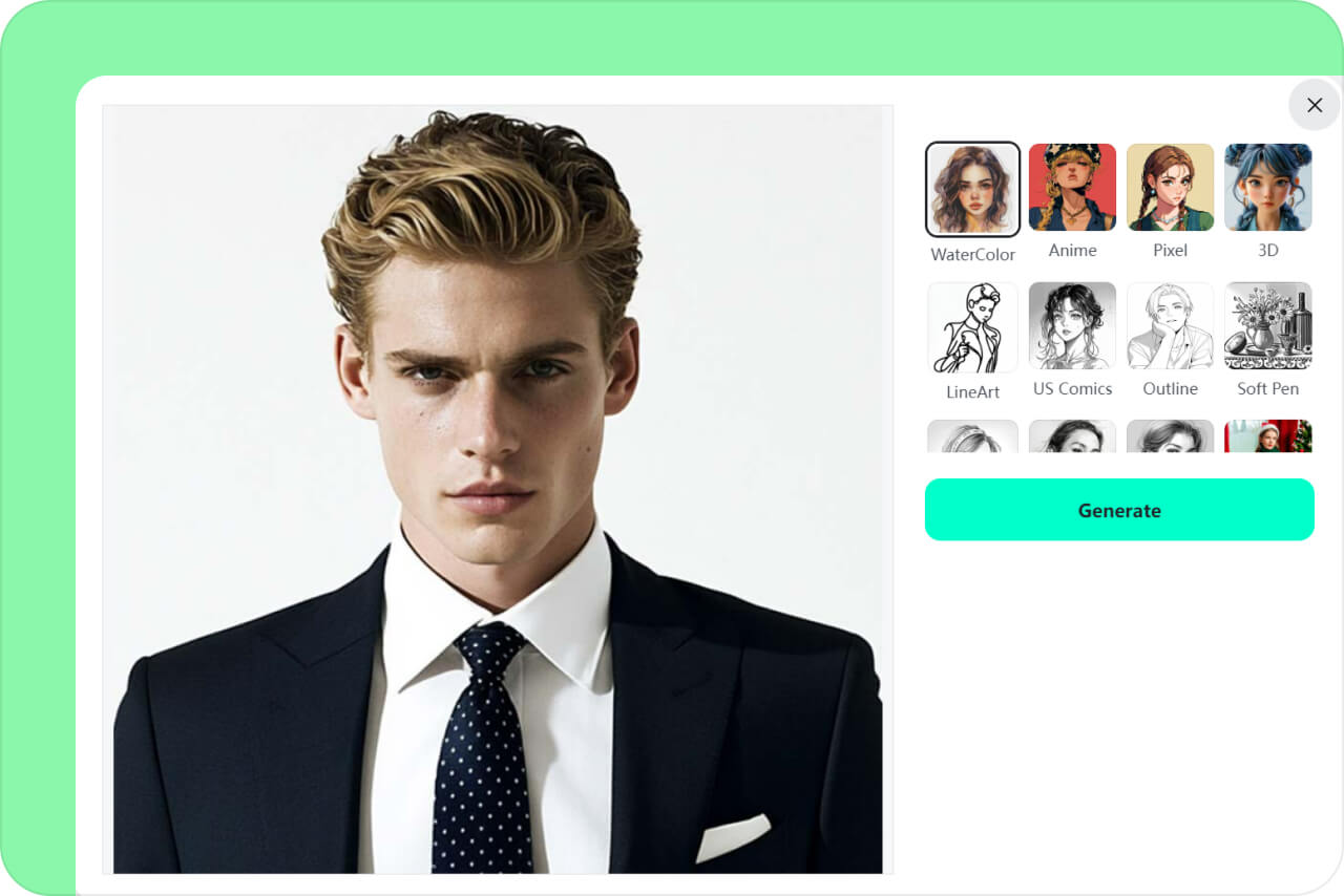 Select the AI Style Select the AI Style