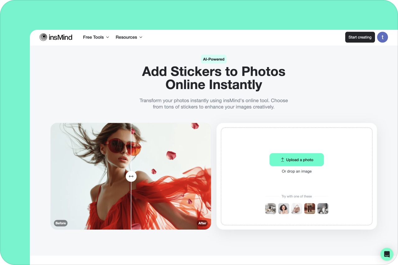 Access insMind Sticker Maker Access insMind Sticker Maker